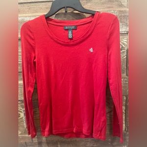 Ralph Lauren, longsleeve red shirt